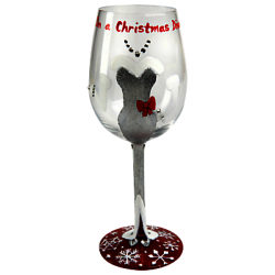Lolita Christmas Diva Wine Glass